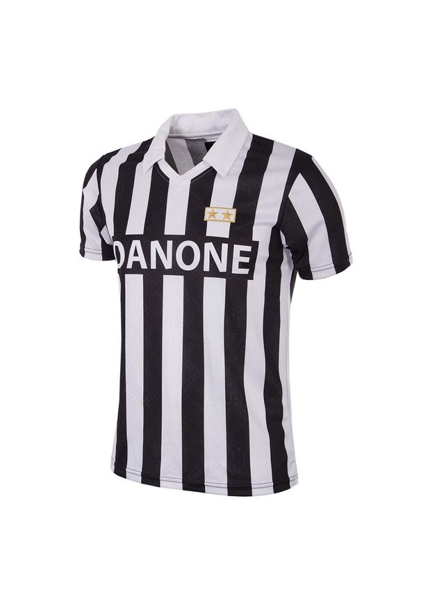 COPA FOOTBALL - Koszulka retro piłkarska dla dorosłych - Juventus FC 1992-93 UEFA - Czarny-Biały. Kolor: czarny. Sport: piłka nożna