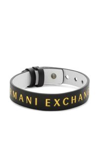 Armani Exchange Bransoletka Logo AXG0107040 Biały. Kolor: biały