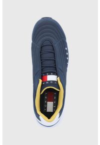 Tommy Jeans buty kolor granatowy. Nosek buta: okrągły. Zapięcie: sznurówki. Kolor: niebieski. Materiał: poliester, guma #5
