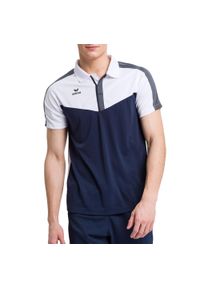ERIMA - Polo Erima Squad. Typ kołnierza: polo. Kolor: wielokolorowy, niebieski, biały. Materiał: materiał. Sport: tenis, piłka nożna #1