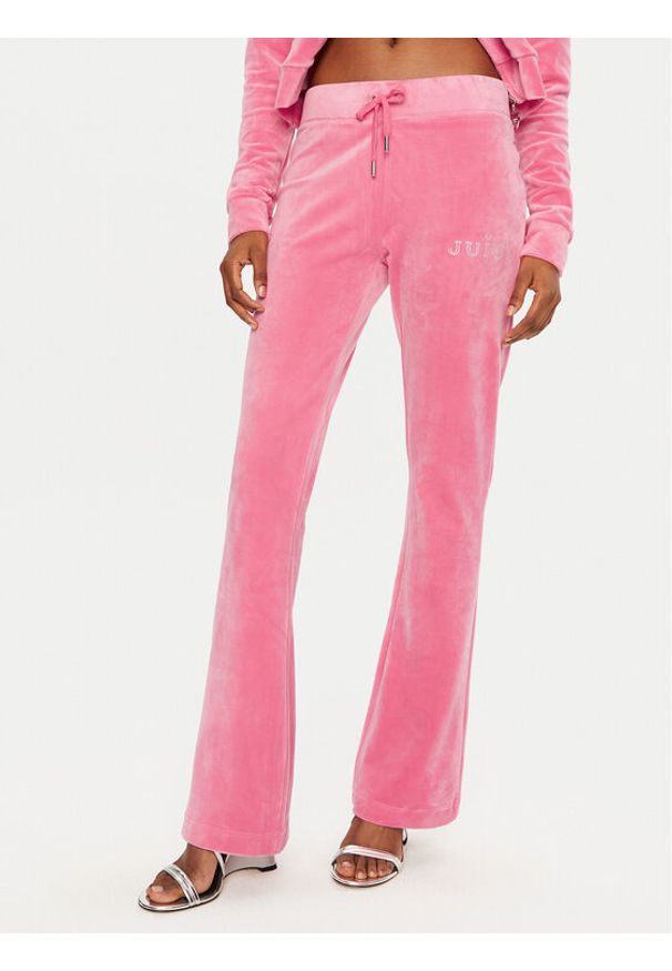 Juicy Couture Spodnie dresowe Regal Lisa JCBBJ224829 Różowy Flare Fit. Kolor: różowy. Materiał: syntetyk