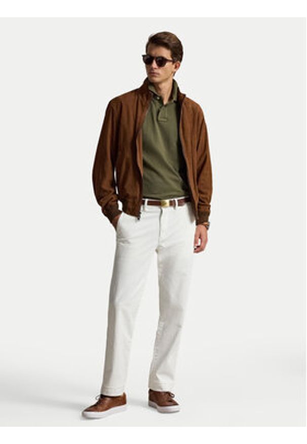 Polo Ralph Lauren Spodnie materiałowe 710690138059 Biały Regular Fit. Kolor: biały. Materiał: bawełna