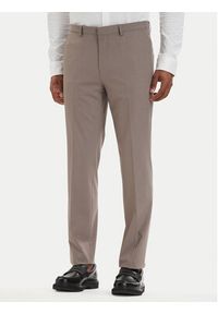 Hugo - HUGO Garnitur Arti-Hesten 50544524 Brązowy jasny Extra Slim Fit. Kolor: brązowy. Materiał: syntetyk #7