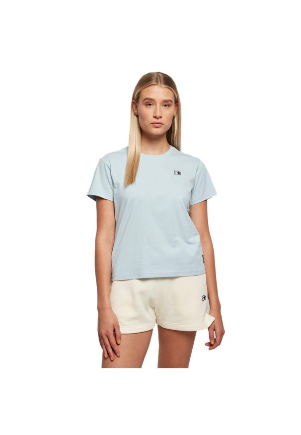 Koszulka damska Urban Classics Starter Essential. Kolor: niebieski. Materiał: dzianina. Wzór: gładki