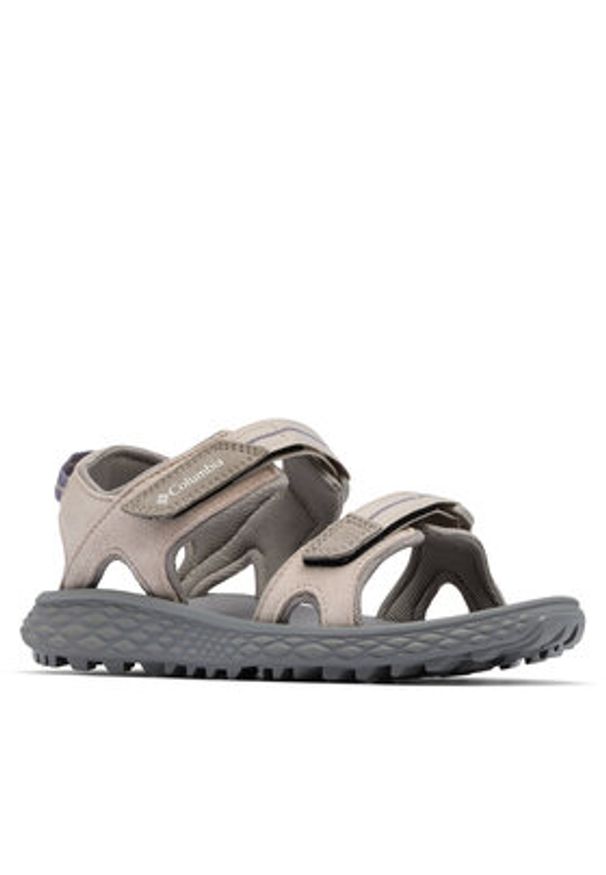 columbia - Columbia Sandały Konos™ Hiker 2-Strap 2121311 Szary. Kolor: szary. Materiał: skóra, zamsz