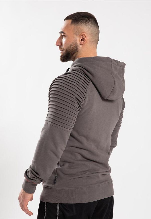 GORILLA WEAR - Georgia Bluza z kapturem zapinana na suwak - Szary. Typ kołnierza: kaptur. Kolor: szary. Sport: fitness