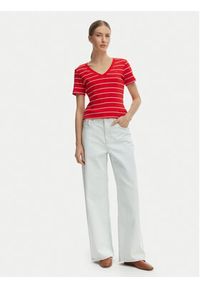 TOMMY HILFIGER - Tommy Hilfiger T-Shirt New Cody WW0WW40584 Czerwony Slim Fit. Kolor: czerwony. Materiał: bawełna #5