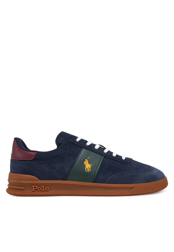 Polo Ralph Lauren Sneakersy Heritage Aera 809954903002 Granatowy. Kolor: niebieski. Materiał: zamsz, skóra