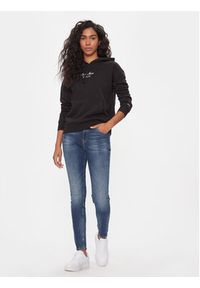 Tommy Jeans Bluza Essential Logo 2+ DW0DW16406 Czarny Boxy Fit. Kolor: czarny. Materiał: syntetyk #6