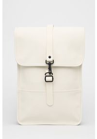 Rains plecak 12800 Backpack Mini kolor beżowy duży gładki. Kolor: beżowy. Wzór: gładki