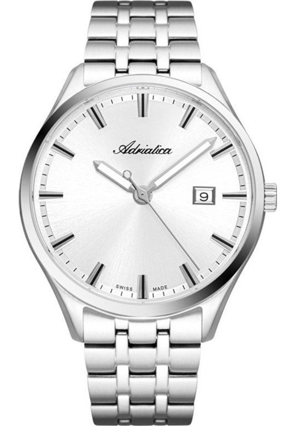 Zegarek Adriatica Zegarek męski Adriatica A8330.5113Q srebrny. Kolor: srebrny