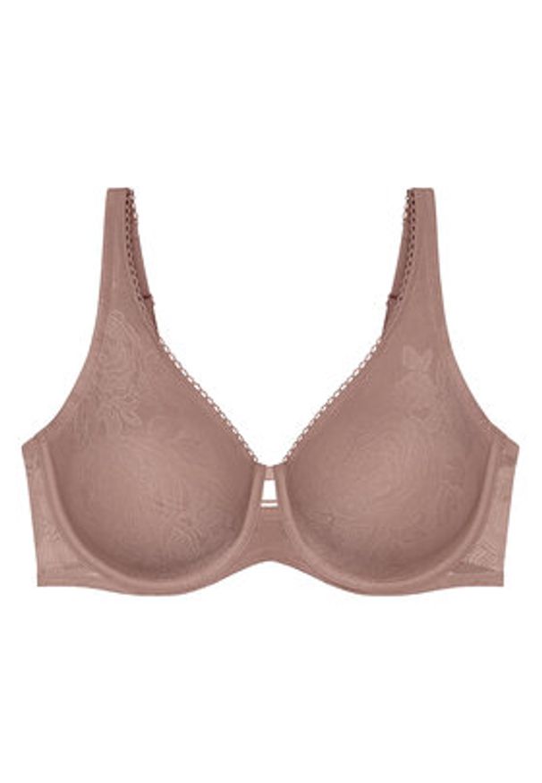 Triumph Biustonosz z fiszbiną Wild Rose Sensation 10205953 Brązowy. Kolor: brązowy. Materiał: syntetyk