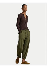 Polo Ralph Lauren Spodnie materiałowe 211A93147002 Zielony Relaxed Fit. Kolor: zielony. Materiał: bawełna #4