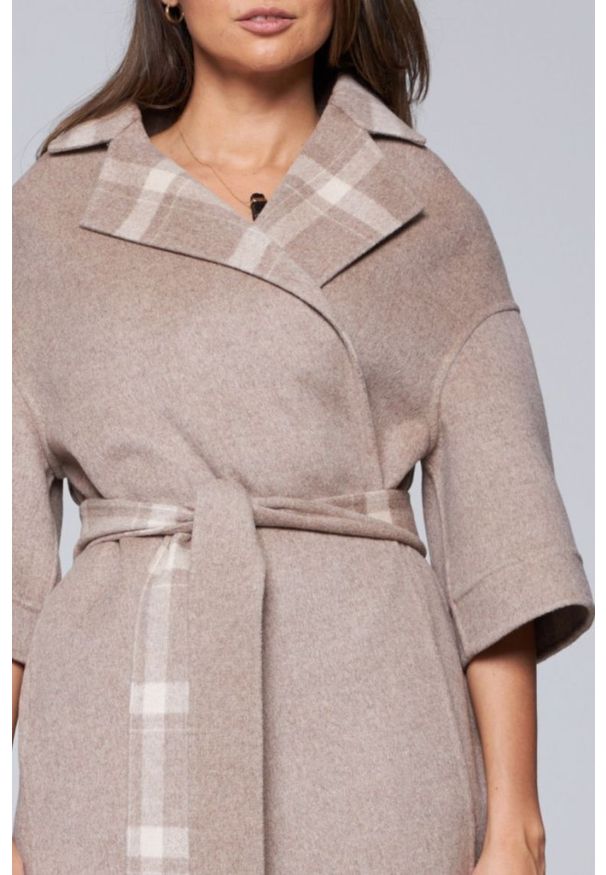 DIEGO M Płaszcz damski w kolorze taupe, Rozmiar 38 EU - 42 IT. Kolor: szary