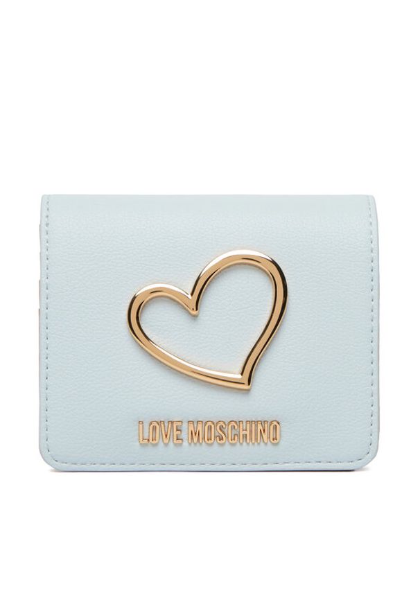 Love Moschino - LOVE MOSCHINO Portfel JC5506PP1OLQ0701 Błękitny. Kolor: niebieski. Materiał: skóra