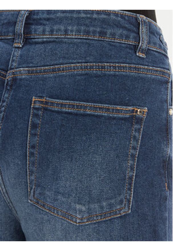 Morgan Jeansy 261-PIZET Niebieski Wide Leg. Kolor: niebieski