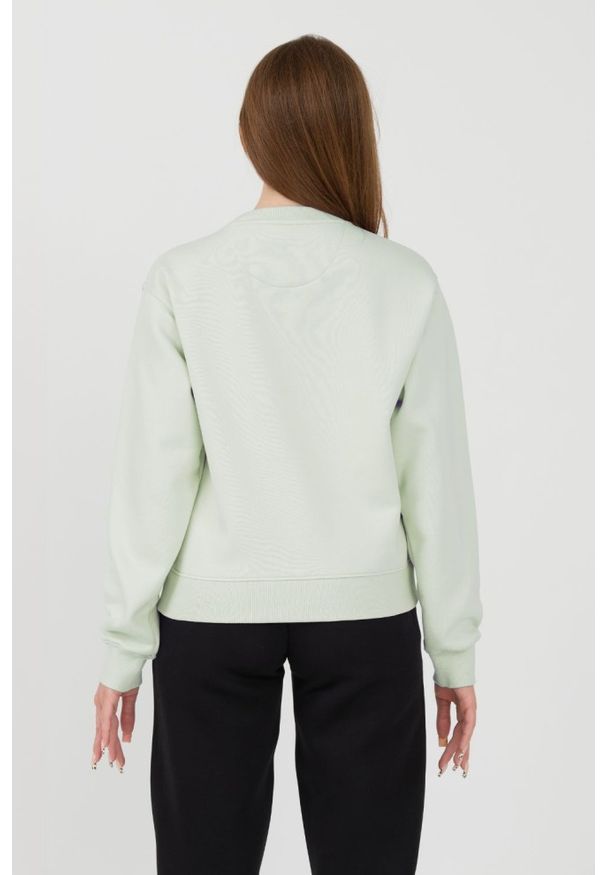 Guess - GUESS Miętowa damska bluza Icon, Rozmiar L. Kolor: zielony