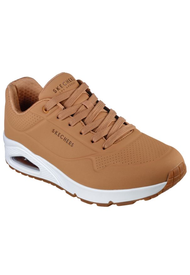 skechers - Buty do chodzenia męskie Skechers Uno Stand ON Air. Okazja: na co dzień. Kolor: brązowy. Sport: turystyka piesza