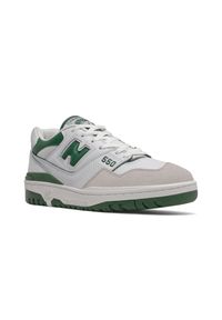 Buty unisex New Balance BB550WT1 – białe. Kolor: biały. Materiał: skóra. Szerokość cholewki: normalna #2