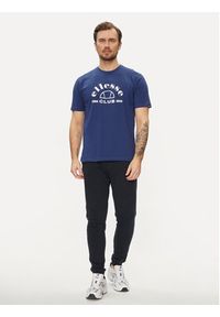 Ellesse T-Shirt Club SHV20259 Granatowy Regular Fit. Kolor: niebieski. Materiał: bawełna #2