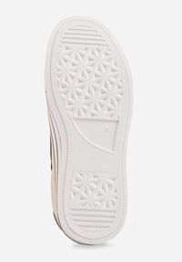 Renee - Beżowe Trampki o Klasycznym Fasonie na Platformie Opheme. Okazja: na spacer, na co dzień. Kolor: beżowy. Obcas: na platformie. Styl: klasyczny #9