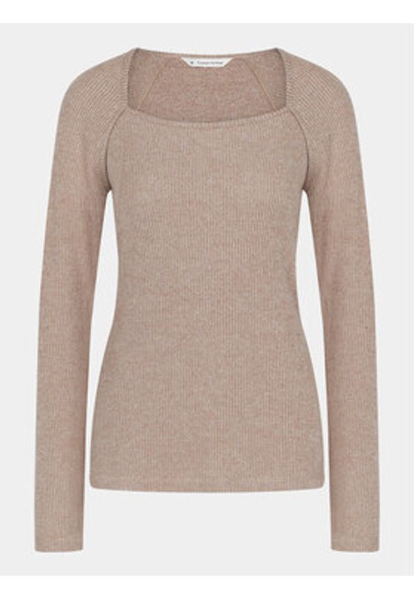 Triumph Koszulka piżamowa Thermal MyWear Top LSL 10216551 Beżowy Regular Fit. Kolor: beżowy. Materiał: syntetyk