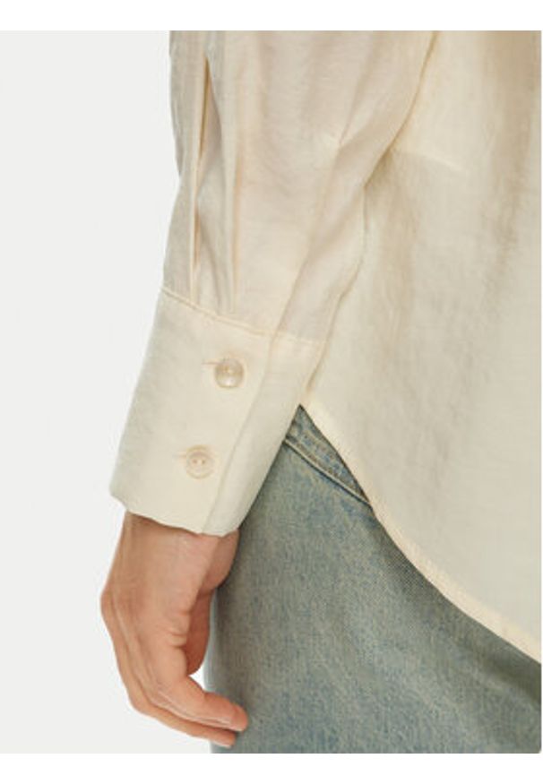 Vero Moda Koszula Queeny 10289349 Écru Regular Fit