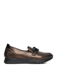 Półbuty Rieker. Kolor: złoty #1