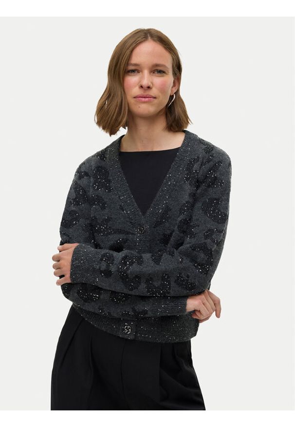 Vero Moda Kardigan Zuzu 10339337 Szary Regular Fit. Kolor: szary. Materiał: syntetyk