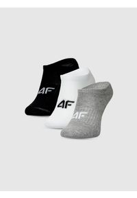 4f - 4F Skarpetki casual przed kostkę (3-pack) chłopięce - multikolor 32-34. Kolor: wielokolorowy. Materiał: bawełna, włókno, materiał, poliamid, elastan