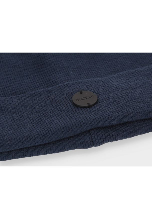 outhorn - Czapka beanie damska. Materiał: bawełna, dzianina. Styl: klasyczny