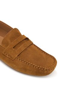 Calvin Klein Mokasyny Square Driver Suede HW0HW02844 Brązowy. Kolor: brązowy. Materiał: zamsz, skóra #4