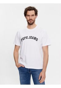 Pepe Jeans T-Shirt Clement PM509220 Biały Regular Fit. Kolor: biały. Materiał: bawełna #1