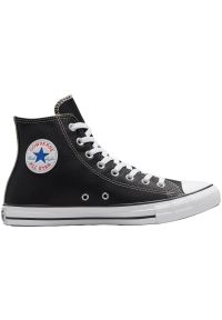 Trampki Converse Chuck Taylor HI Leather, Dla obu płci. Kolor: czarny. Materiał: materiał, skóra