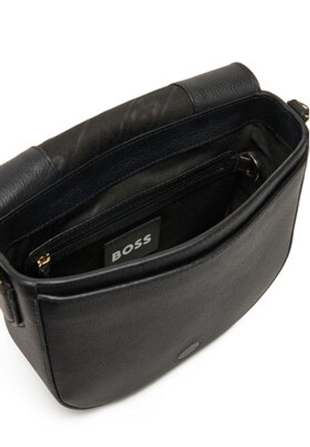 BOSS Torebka 50535965 Czarny. Kolor: czarny. Materiał: skórzane
