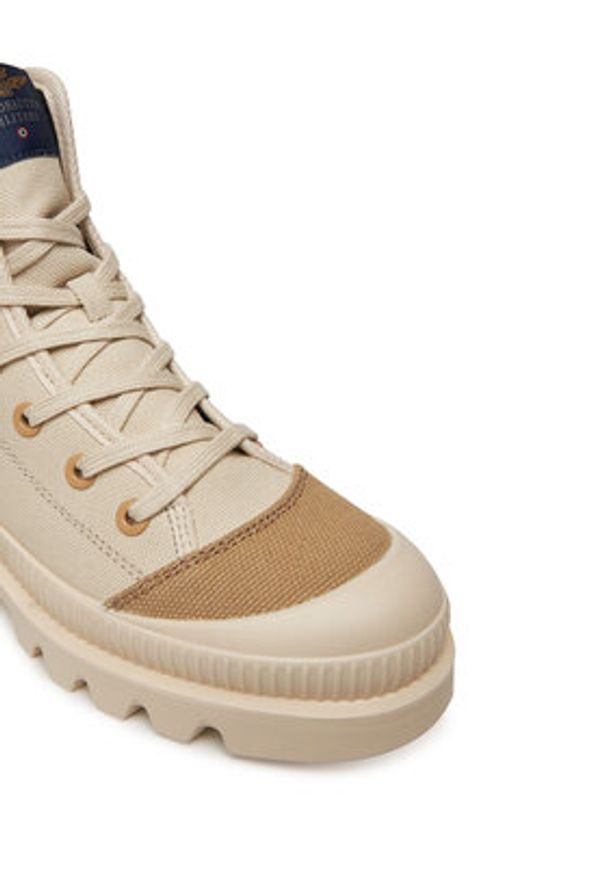 Aeronautica Militare Sneakersy 251SC305DCT354 Beżowy. Kolor: beżowy. Materiał: skóra