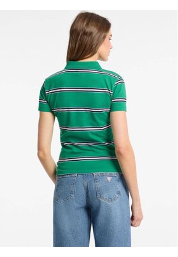 Guess Jeans Top 176097 Zielony Classic Fit. Kolor: zielony