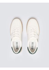 Big-Star - Sneakersy męskie ze skóry ekologicznej białe SS174081 101. Okazja: na co dzień. Kolor: biały. Materiał: skóra ekologiczna #6