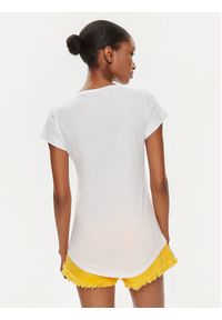 Sisley T-Shirt 3I1XL100Y Biały Slim Fit. Kolor: biały. Materiał: bawełna #5