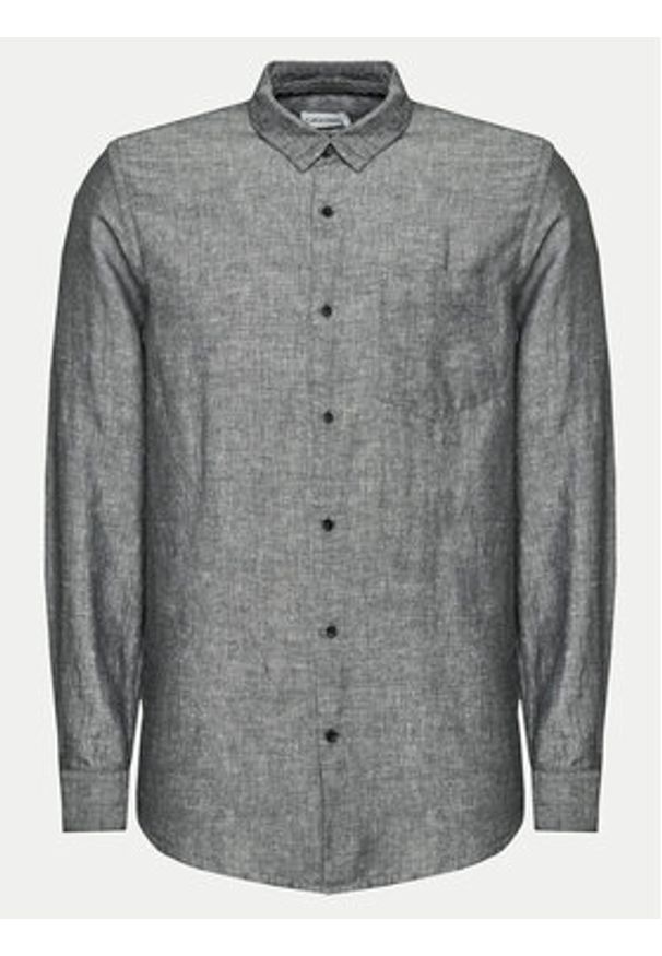 Calvin Klein Koszula K10K108664 Szary Regular Fit. Kolor: szary. Materiał: bawełna