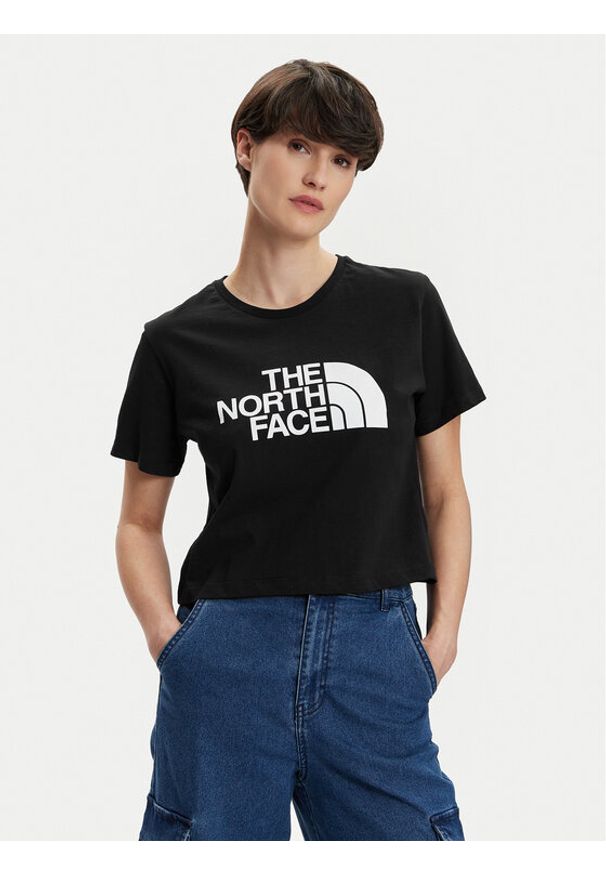 The North Face T-Shirt Easy NF0A87NA Czarny Relaxed Fit. Kolor: czarny. Materiał: bawełna