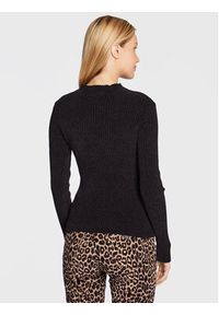 Guess Sweter W2BR13 Z3132 Czarny Slim Fit. Kolor: czarny. Materiał: syntetyk