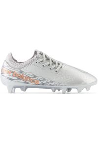 Korki dziecięce New Balance FURON V7 DISPATCH JNR FG SJF3FGG7 – srebrne. Kolor: srebrny. Materiał: materiał, syntetyk. Szerokość cholewki: normalna. Sport: piłka nożna #1