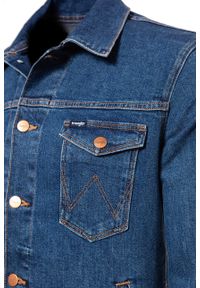Wrangler - KURTKA JEANSOWA WRANGLER REGULAR JACKET DARKSTONE W44323090. Materiał: jeans #8