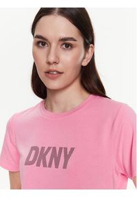 DKNY Sport T-Shirt DP2T6749 Różowy Classic Fit. Kolor: różowy. Materiał: bawełna. Styl: sportowy