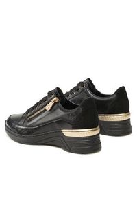 Rieker Sneakersy N4330-00 Czarny. Kolor: czarny. Materiał: skóra #5