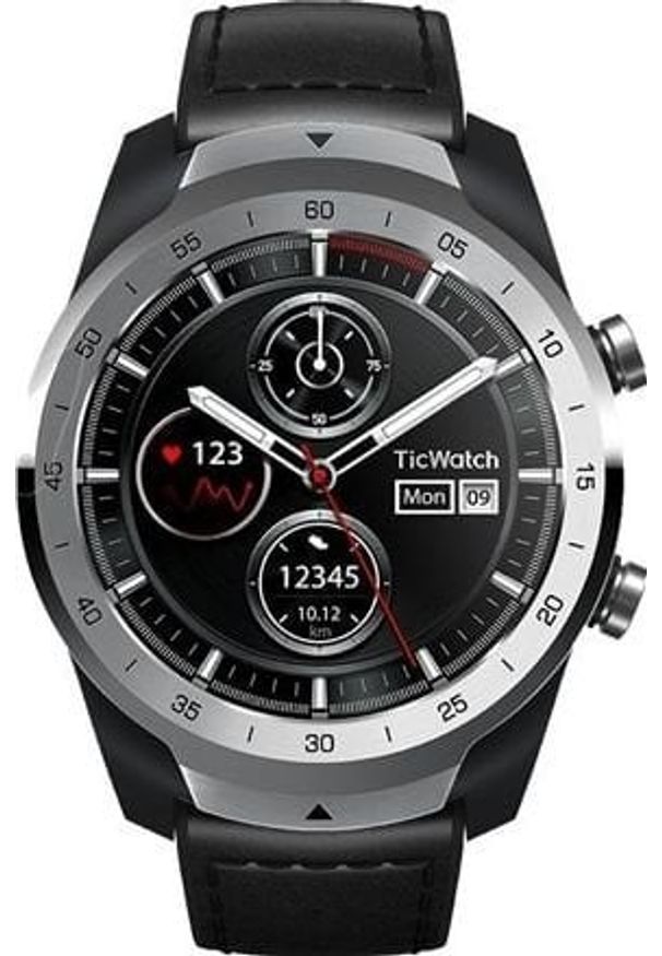 TICWATCH - Smartwatch TicWatch Pro 2020 Liquid Czarny (P1031005400A). Rodzaj zegarka: smartwatch. Kolor: czarny