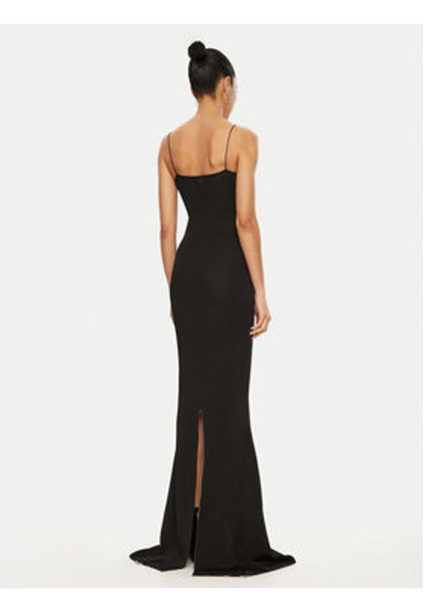JACQUEMUS Sukienka dzianinowa 24E241KN449 Czarny Regular Fit. Kolor: czarny. Materiał: wiskoza