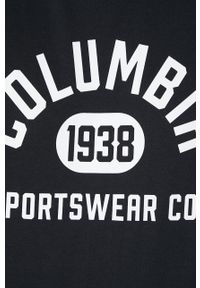 columbia - Columbia t-shirt męski kolor czarny z nadrukiem. Okazja: na co dzień. Kolor: czarny. Materiał: bawełna. Wzór: nadruk. Styl: casual #4