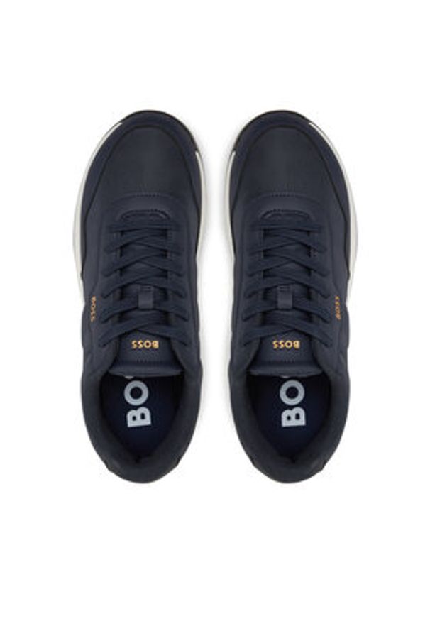 BOSS Sneakersy Titanium 50536481 Granatowy. Kolor: niebieski. Materiał: materiał